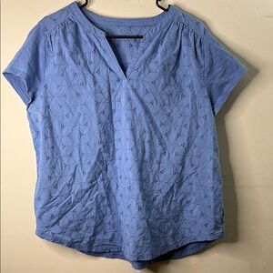 St. John's Bay Light Blue Blouse